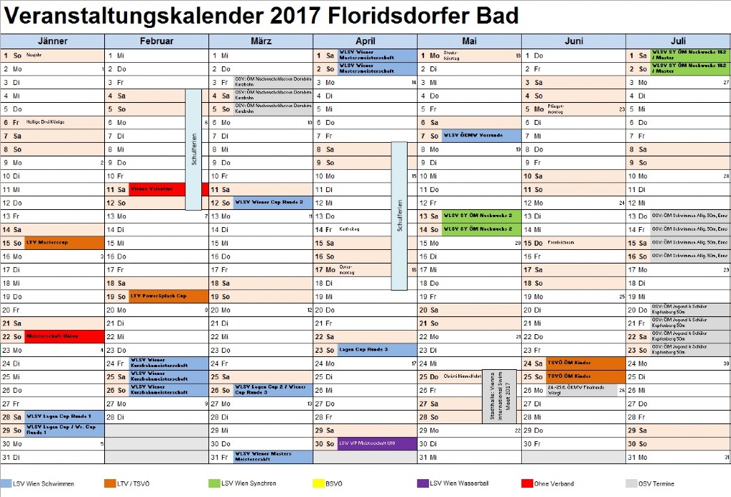 Wettkampfplan 2017
